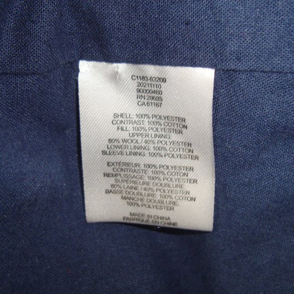 PENDLETON Womens Navy Berber Fleece Barn Coat Size M - Picture 6 of 12